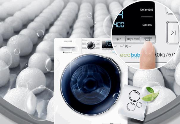 Máy giặt samsung có thiết kế thông minh
